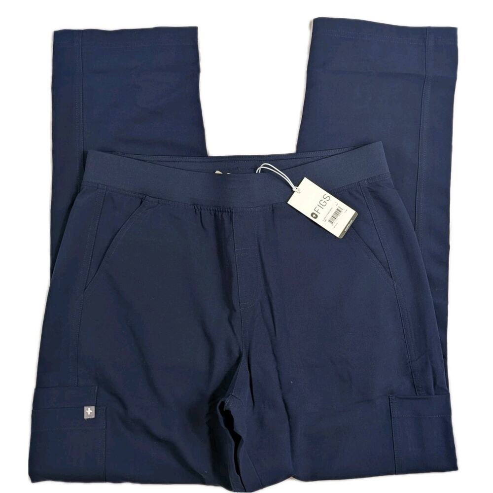 Figs Axim Men's Scrub Pants Cargo Navy Blue Large NEW Medical EMS Nurse
